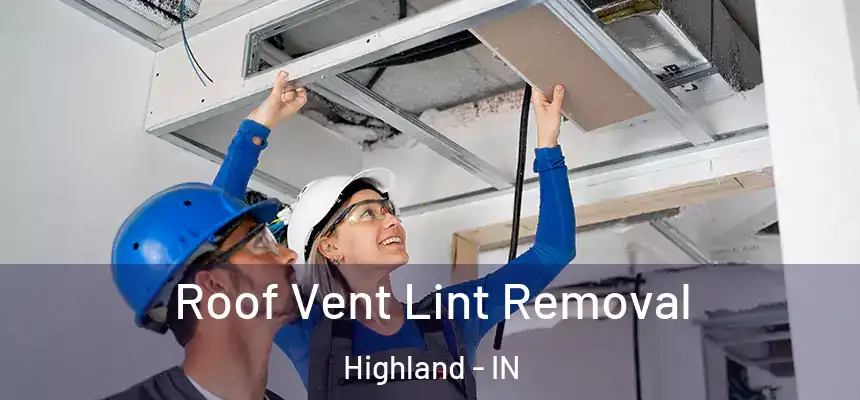 Roof Vent Lint Removal Highland - IN